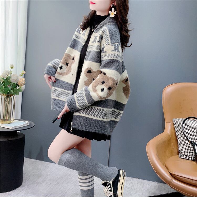 【outer】カートゥーンニットカーデ　M27783