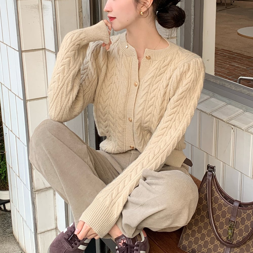 【outer】ニットカーデ　M26927