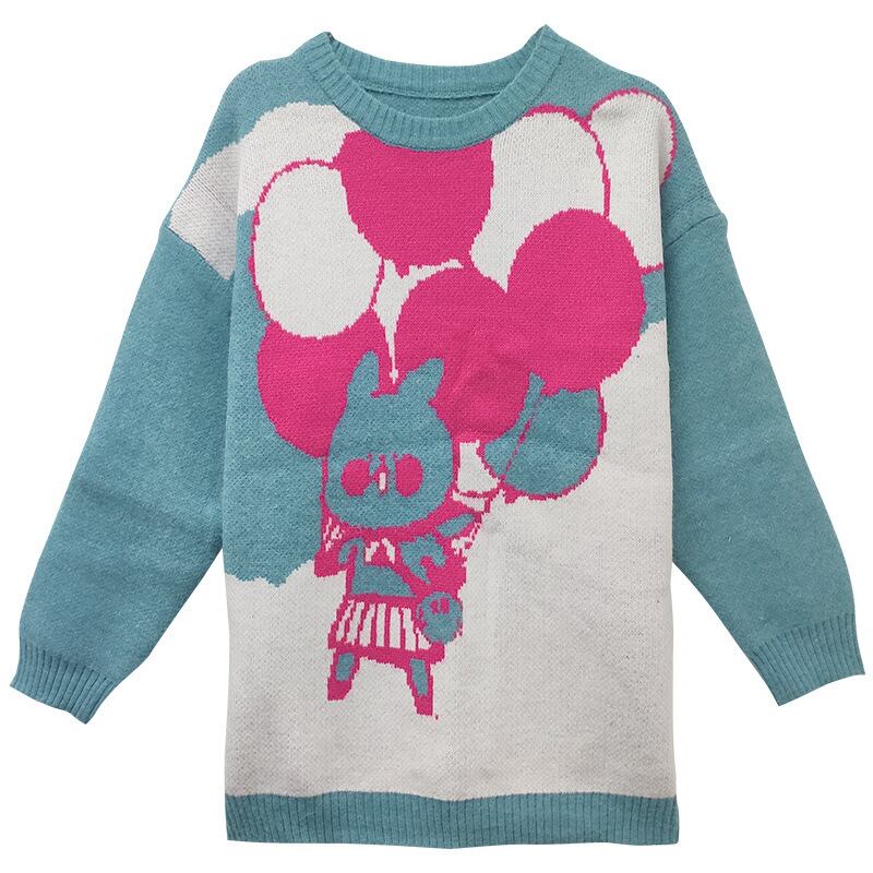 【tops】クルーネックニットセーター　M17997
