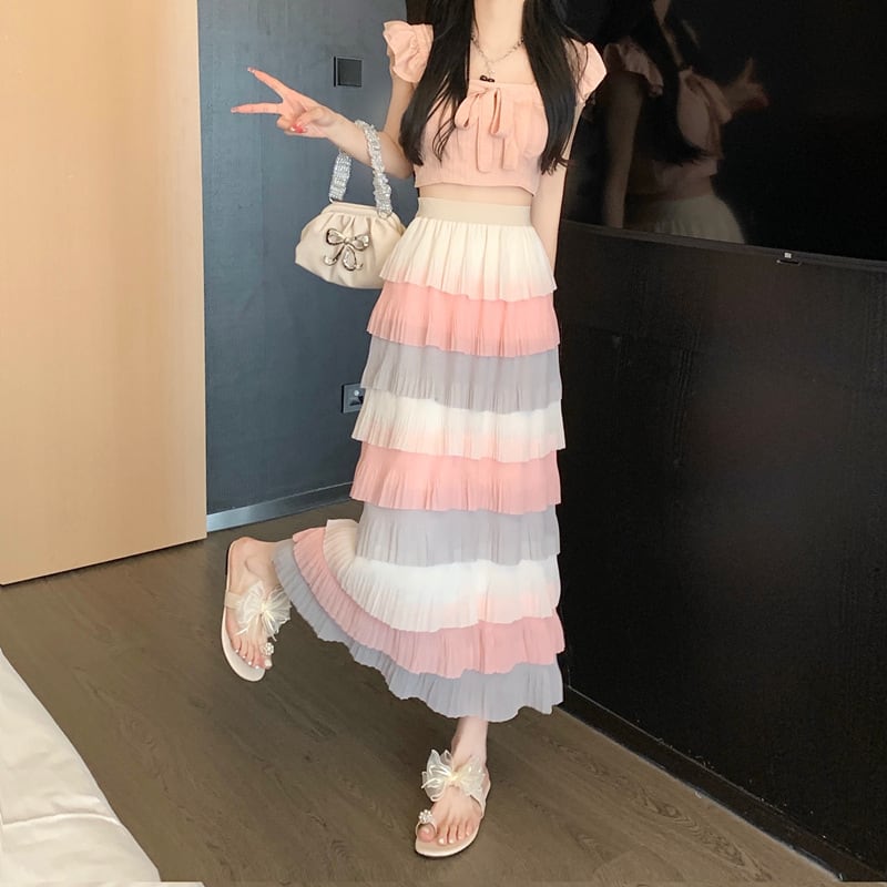 【bottoms】AラインスカートG20483