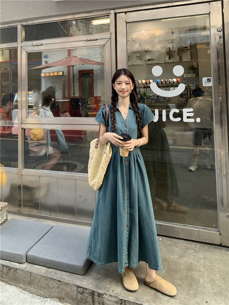 【dress】デニムワンピース　M24032