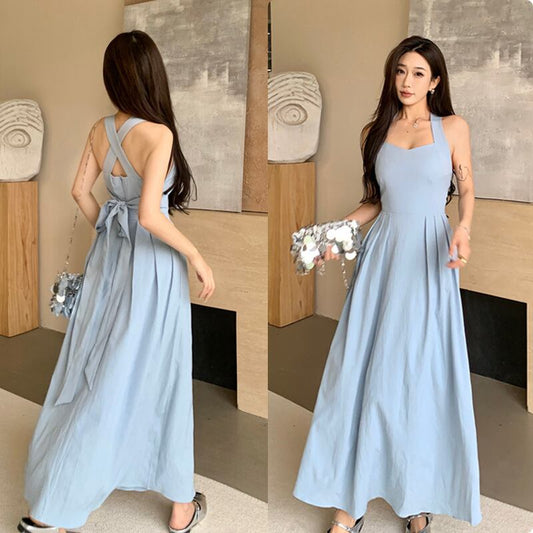 【dress】スウィート無地キャミワンピース G21114