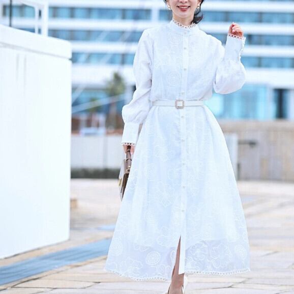 【dress】刺繍デートワンピース　M30190