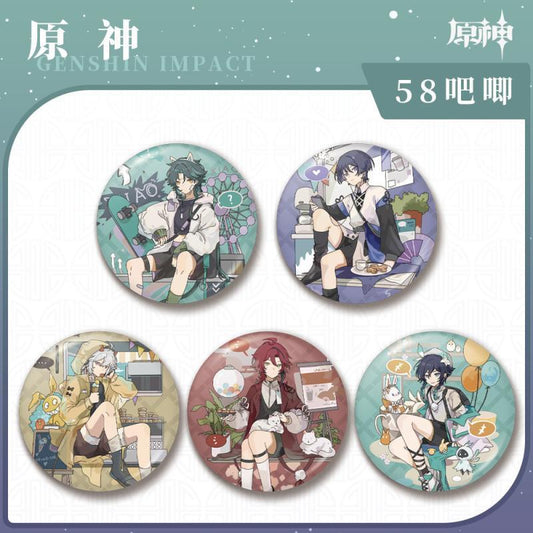 【GOODS】原神 遊園地 缶バッジ Q2187