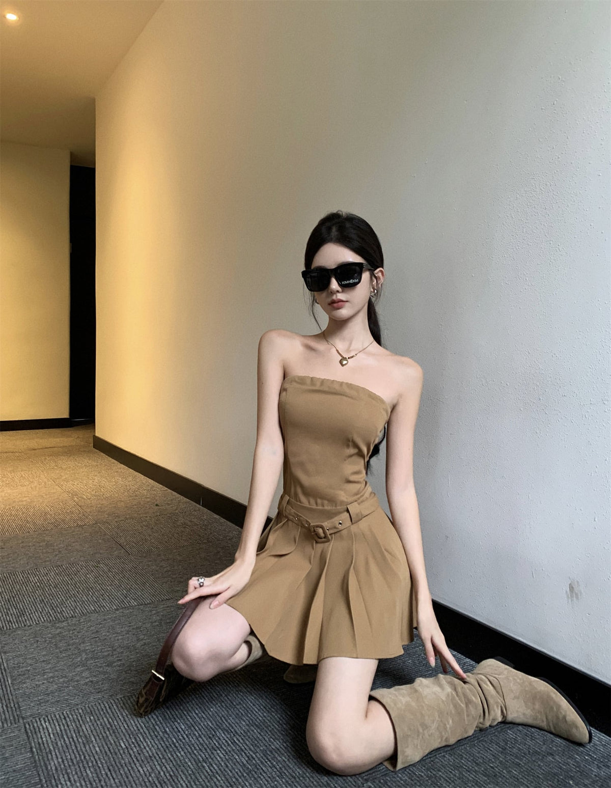 【dress】プリーツワンピース　M24317