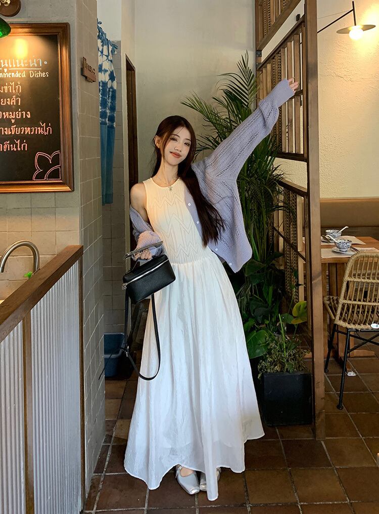 【dress】ニット切り替えワンピース G20074