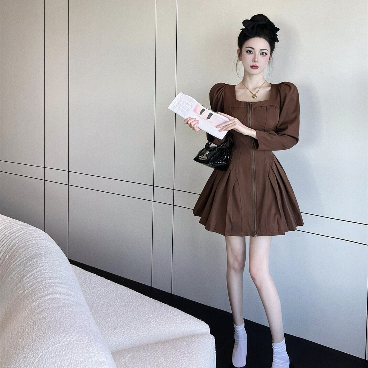 【dress】ファスナーワンピース　M27408