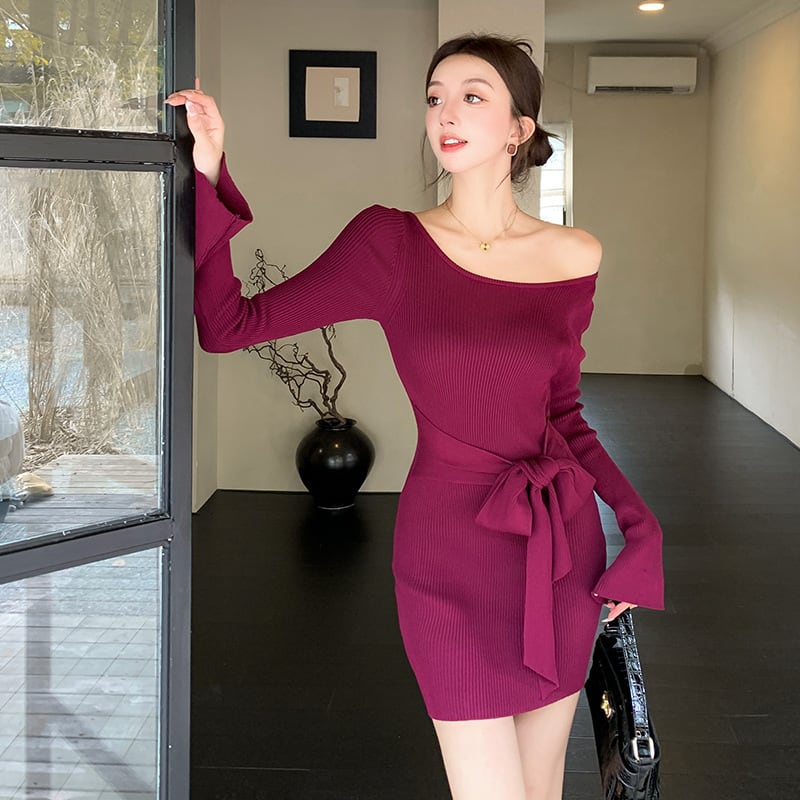 【dress】ニットワンピース　M26415