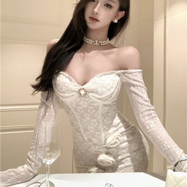 【dress】レースデートワンピース　M28188