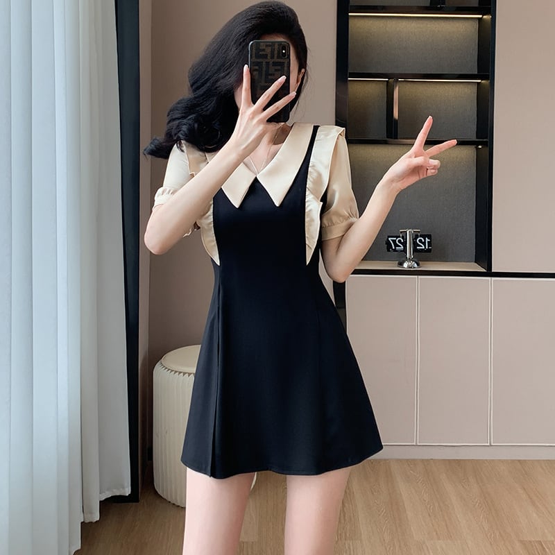 【set】ドールカラーワンピース+ショートパンツ２点セットG20671