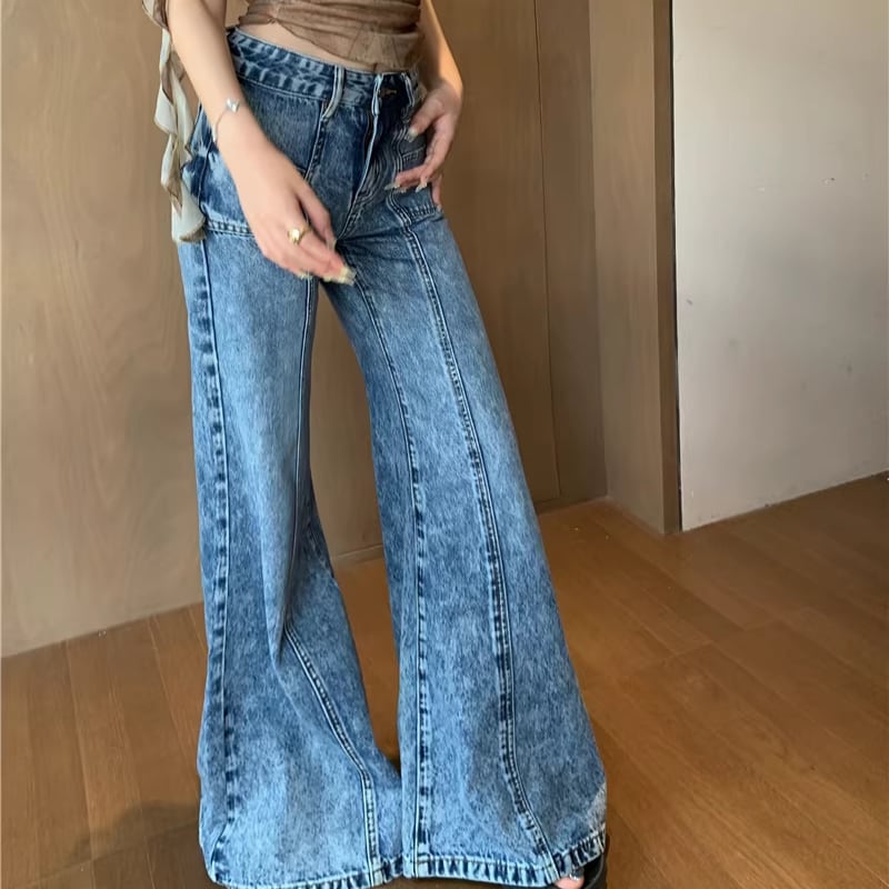 【set】ノースリーブトップス×デニムパンツセット Q8140