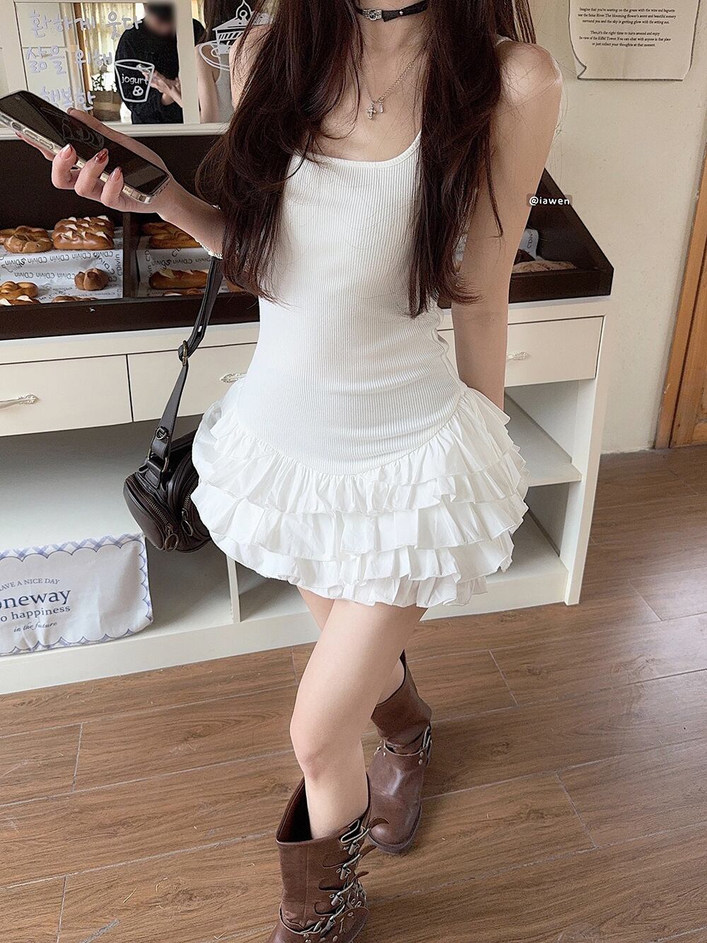 【dress】フリルキャミワンピース　M29802