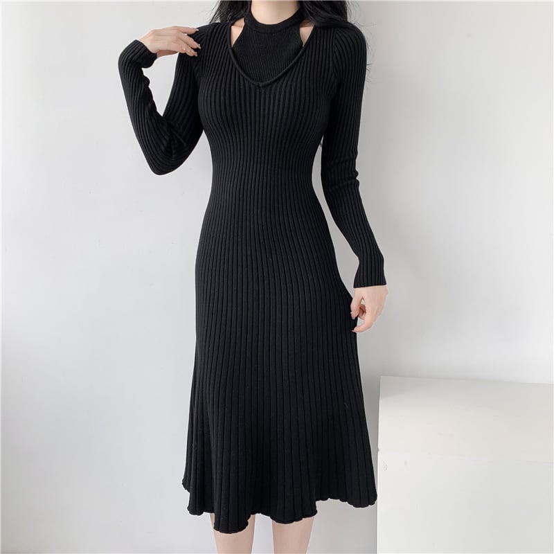 【dress】ニットワンピース　M18843