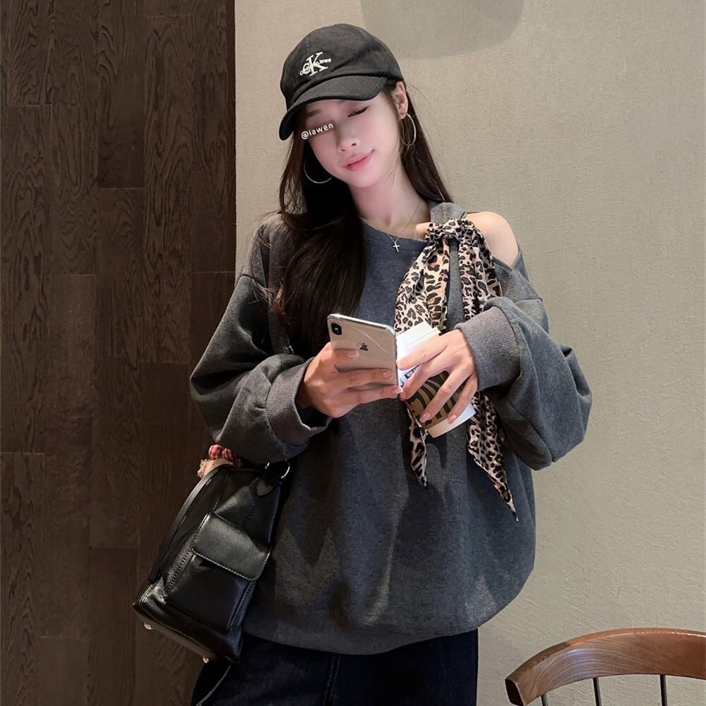 【tops】オフショルダープルオーバー　M27629