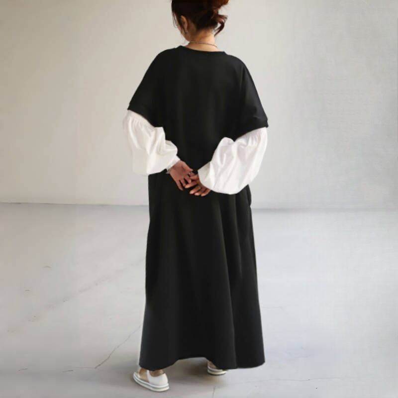 【dress】切り替えカジュアルワンピース　M29602