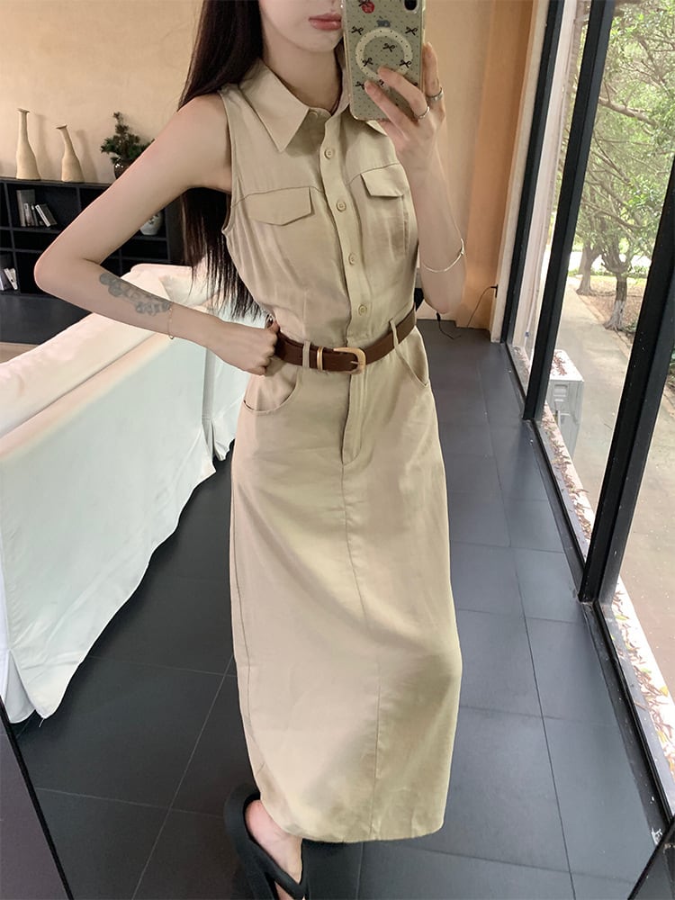 【dress】ノースリーブワンピース　M24825