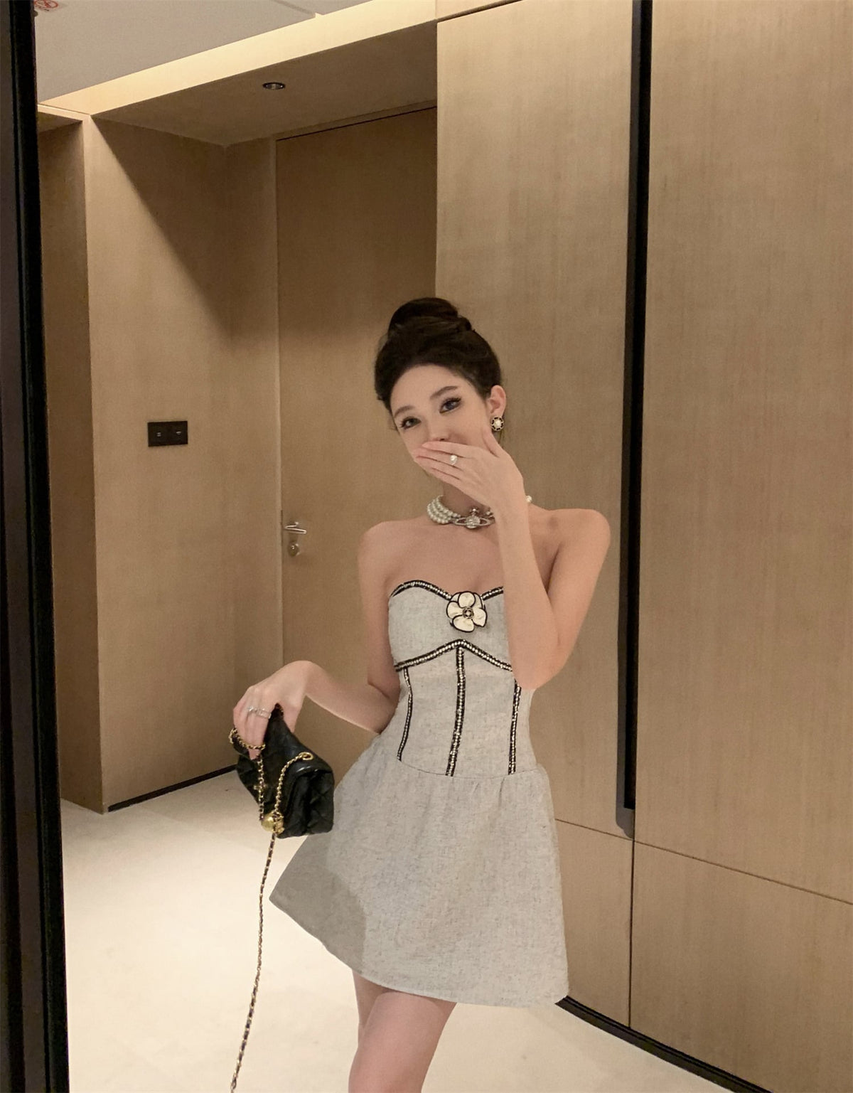 【dress】ベアトップワンピース　M24318