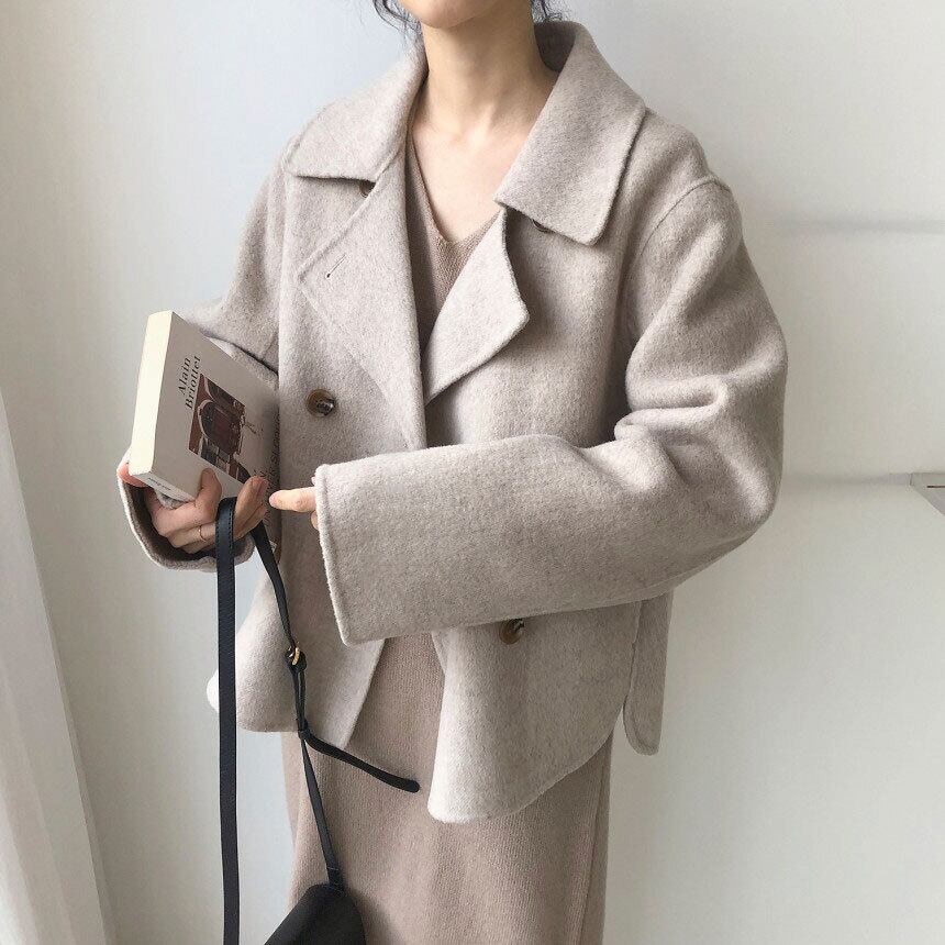 【outer】ダブルボタンコート　M18907