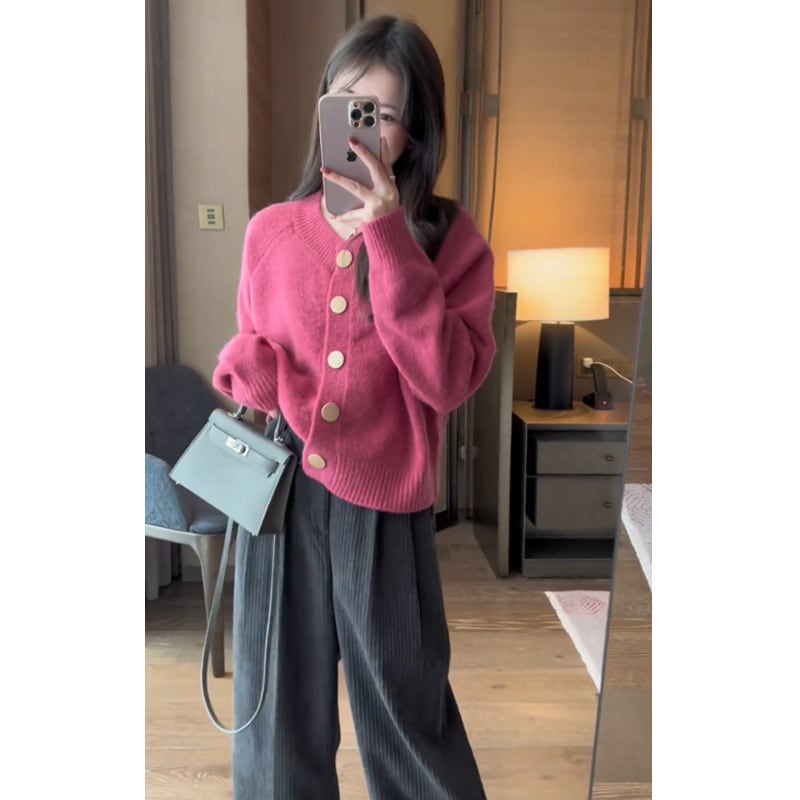 【outer】ニットカーデ　M25678