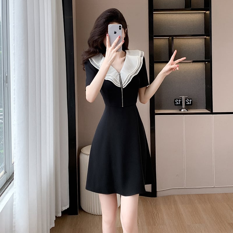 【dress】フリルデートワンピース　M24563