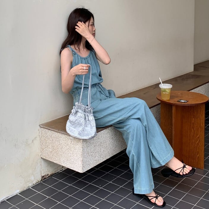 【set】デニムオールインワン　M24754