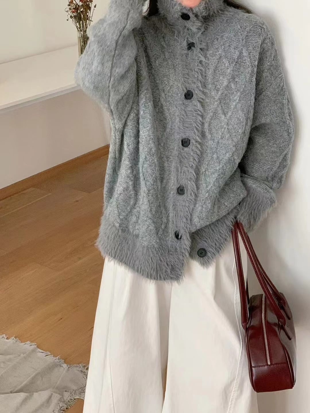 【outer】ニットカーデ　M27352