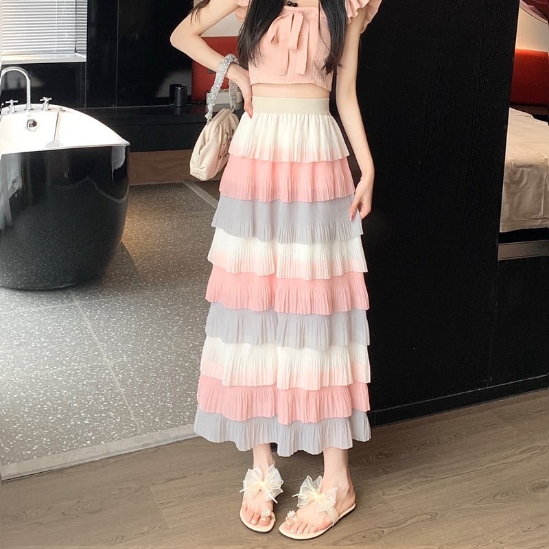 【bottoms】AラインスカートG20483