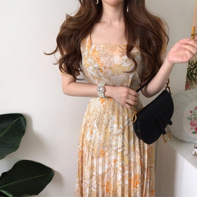 【dress】プリントワンピース　M24231