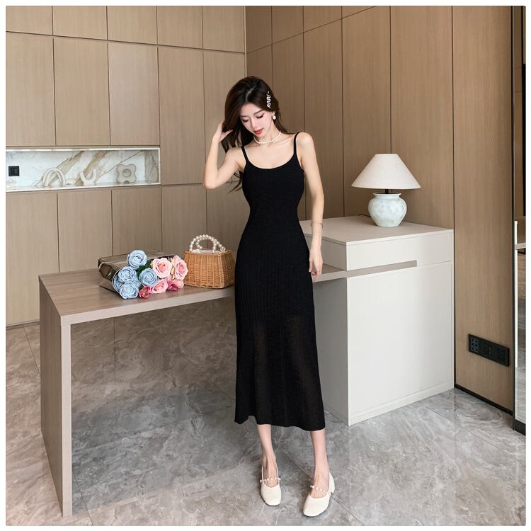 【dress】ニット薄手キャミワンピースG20650