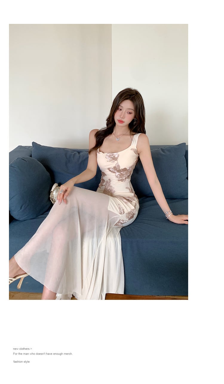【dress】キャミ切り替えワンピース　M24173