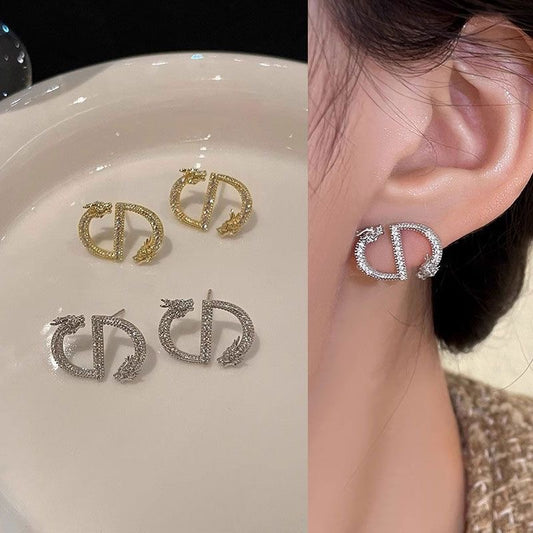 【小物】2色キラキラピアスアクセサリーF7797