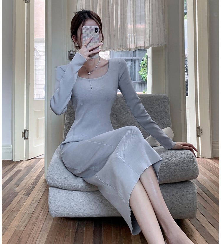 【dress】ニットワンピース　M25607