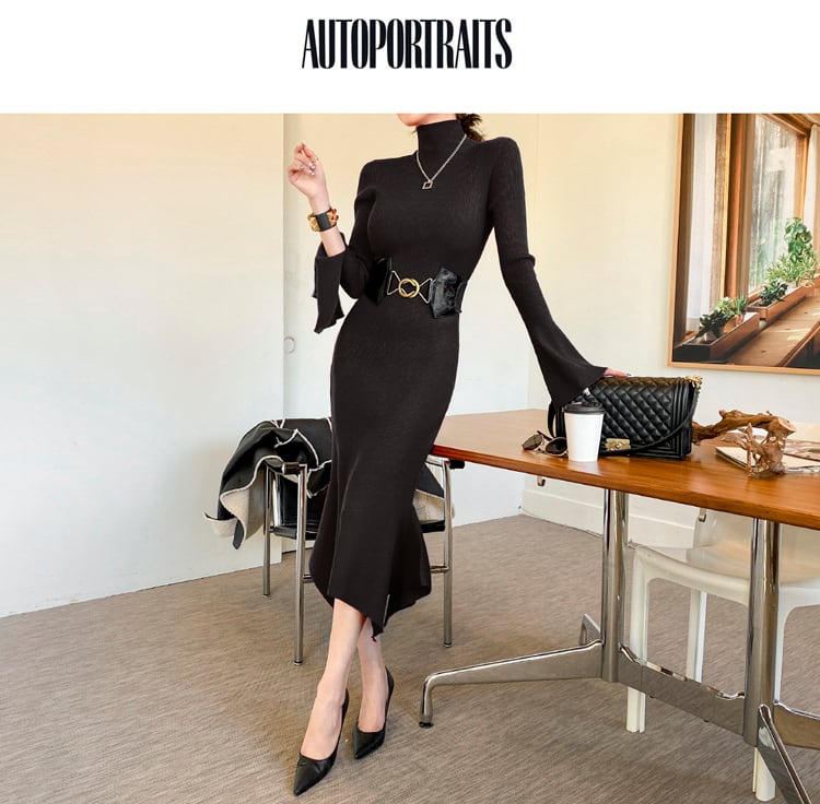 【dress】ニットワンピース　M25398