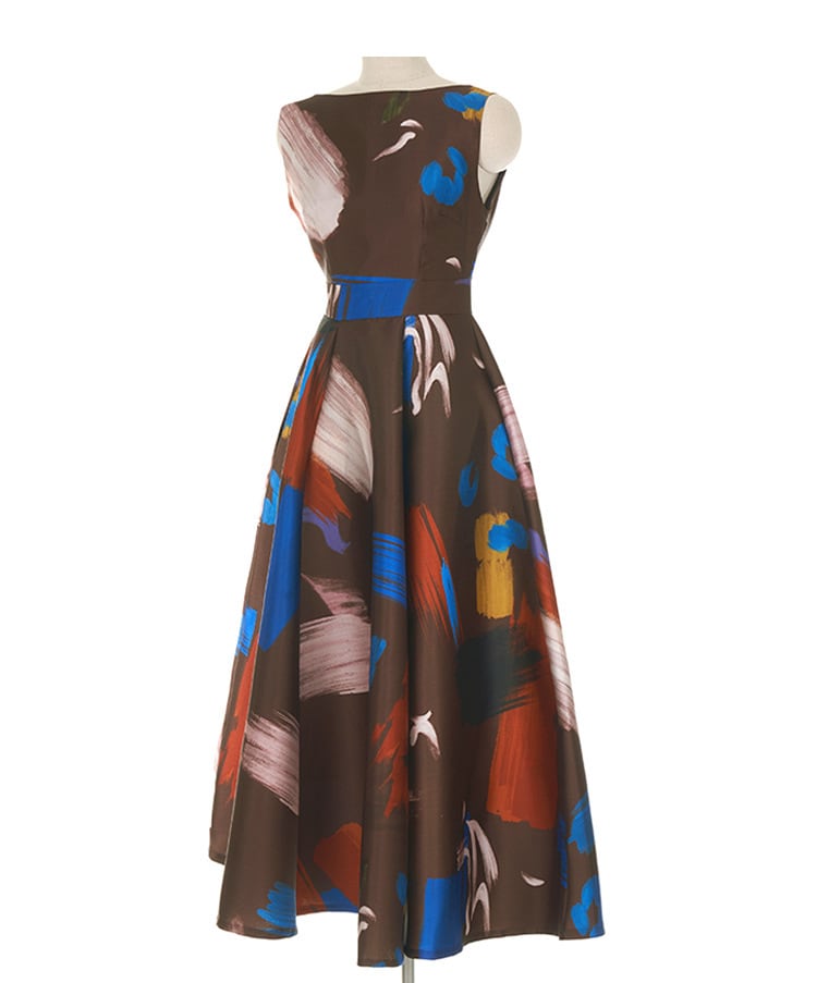【dress】プリントワンピース　M24592