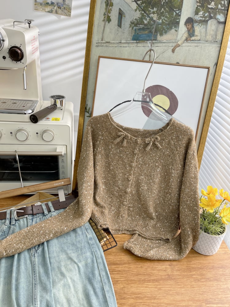 【outer】ニットカーデ　M25537
