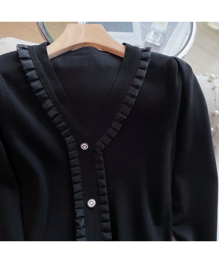 【dress】Vネックニットワンピース　M25490