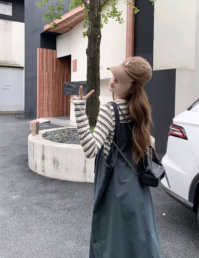 【dress】サロペットスカート Q8286