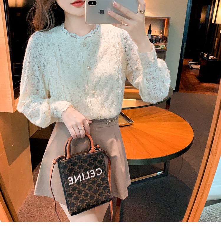 【tops】レースシャツトップス　M28508