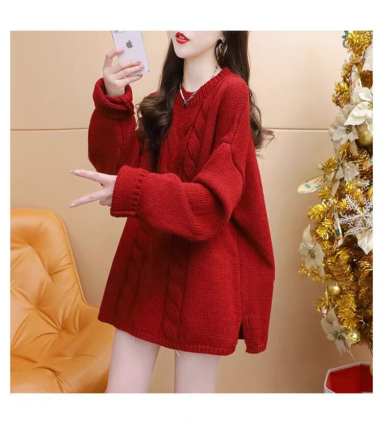【tops】クルーネックニットセーター　M29162