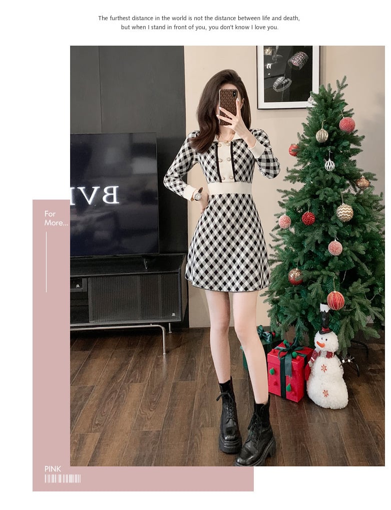 【dress】ニットワンピース　M25467