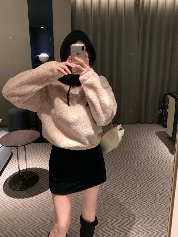 【tops】ファスナーラムズウールプルオーバー　M29025