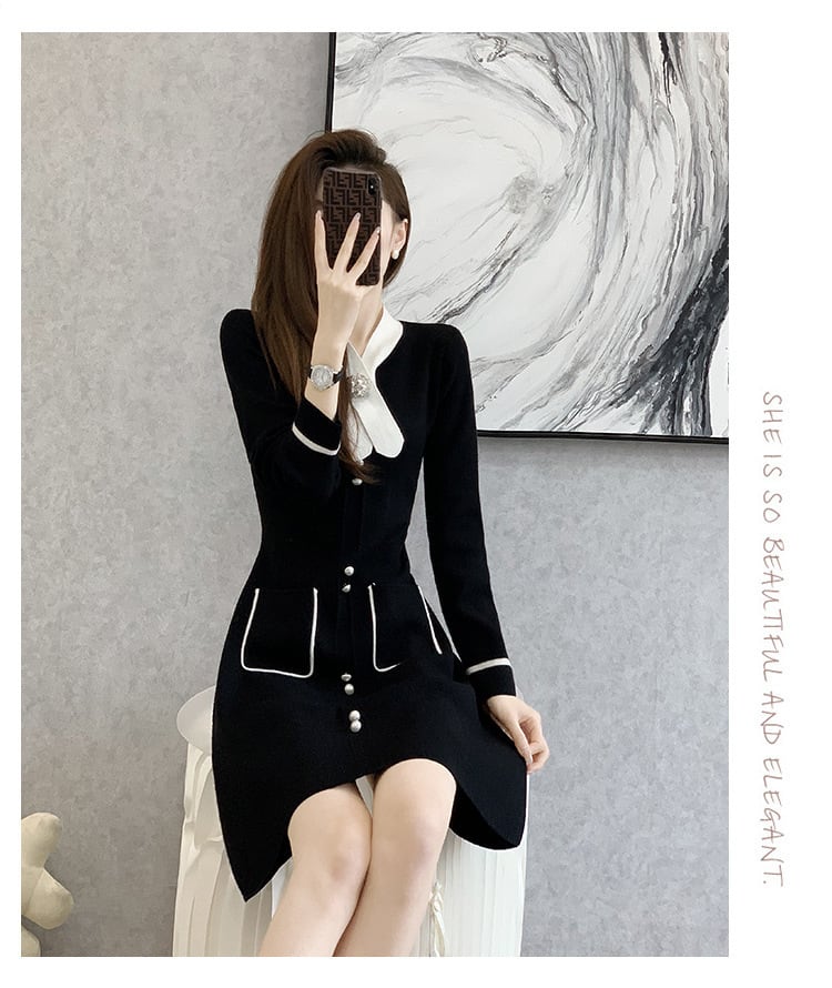 【dress】ニットワンピース　M25384