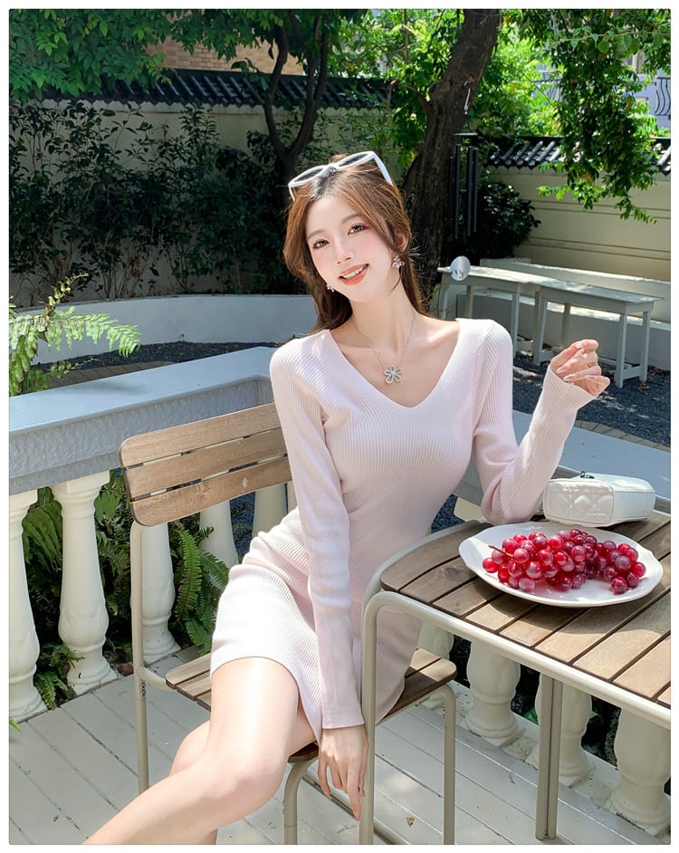 【dress】ニットワンピース　M25342