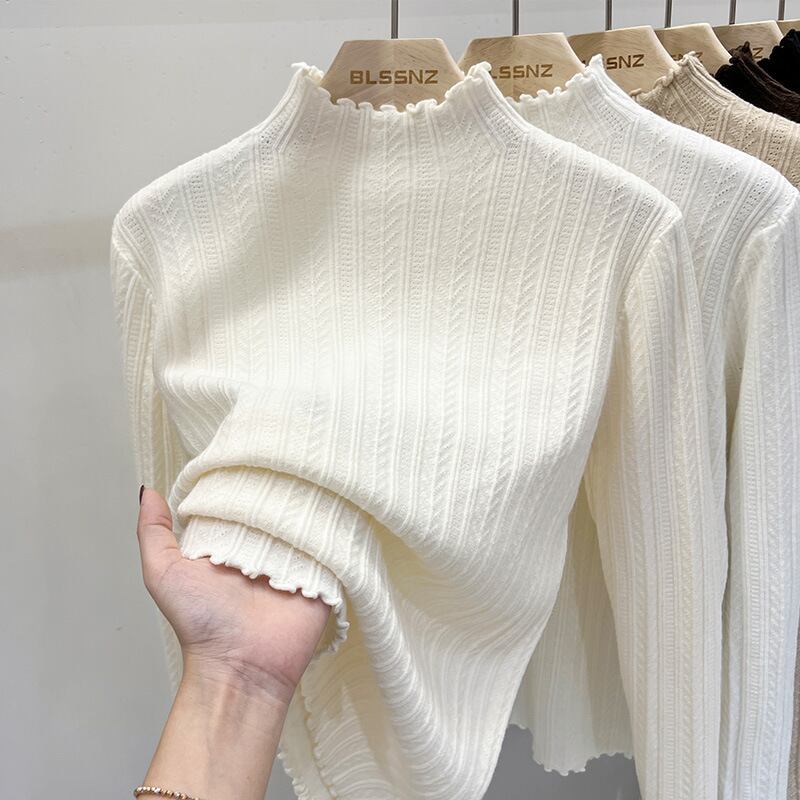 【tops】フリルニットトップス　M18673
