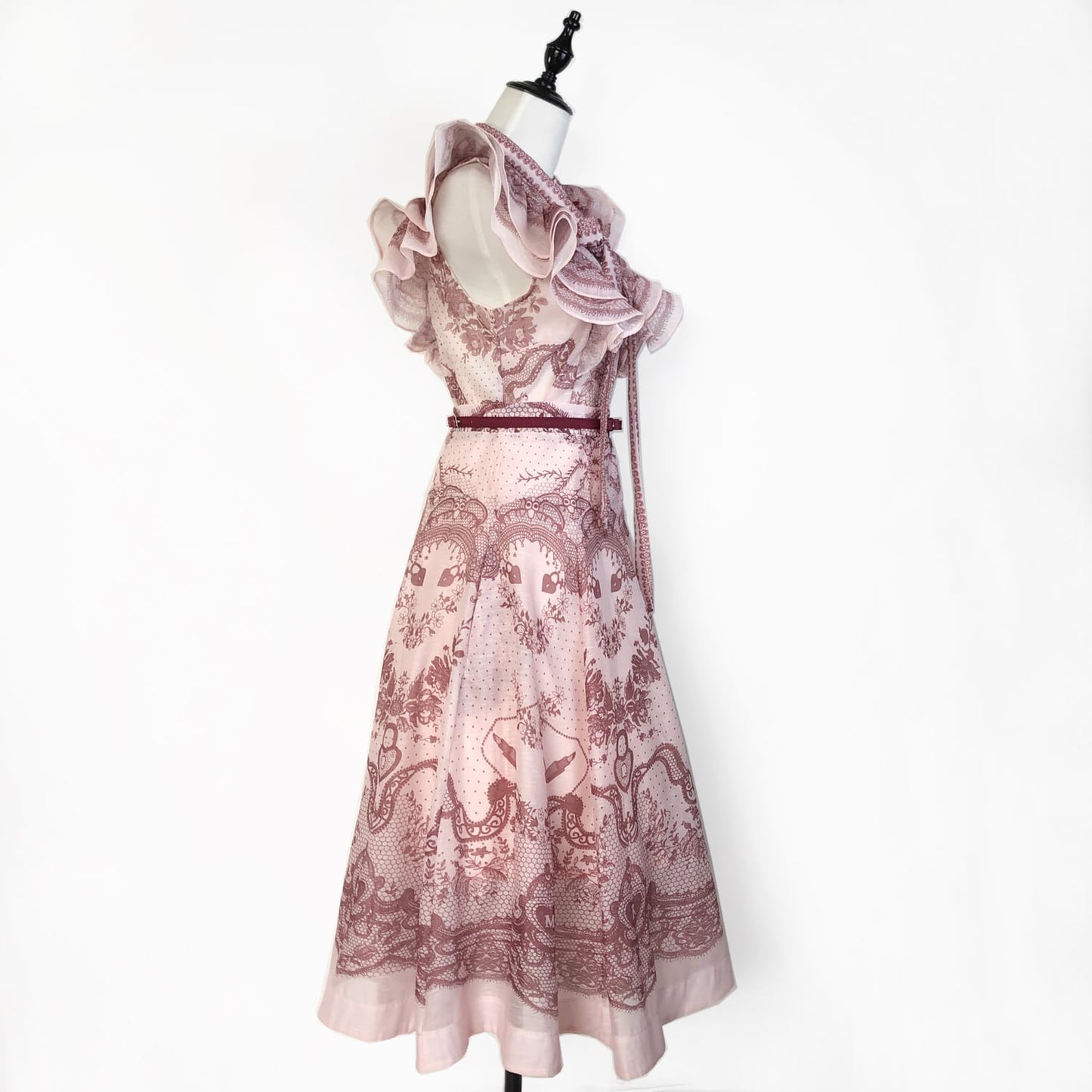 【set】フリルブラウス×ロングスカートセット     N3073