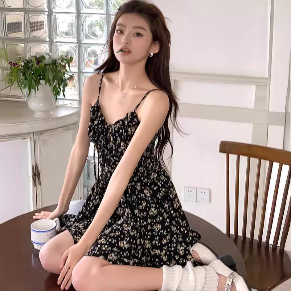 【dress】花柄キャミワンピース　M25115