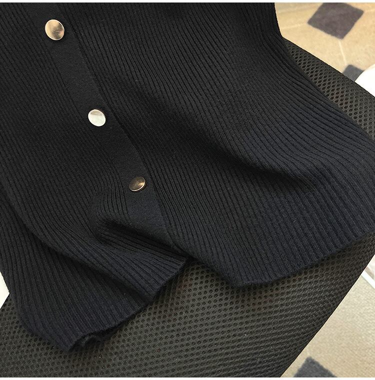 【tops】POLOネックニットＴシャツF7401