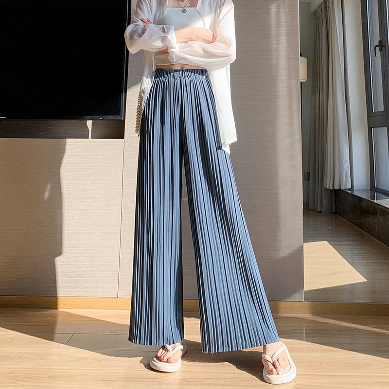 【bottoms】シフォンギャザーガウチョパンツG20984