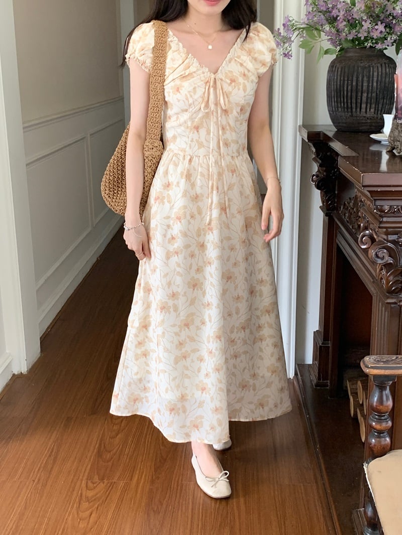 【dress】花柄ワンピース　M24469