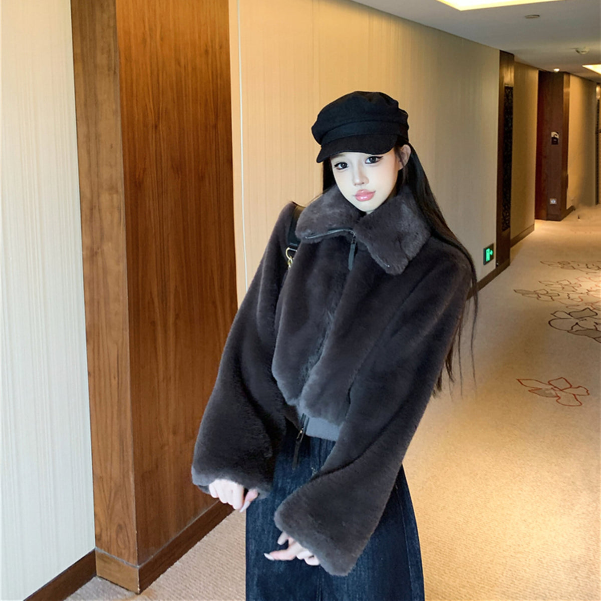 【outer】フェイクファーブルゾン　N3391
